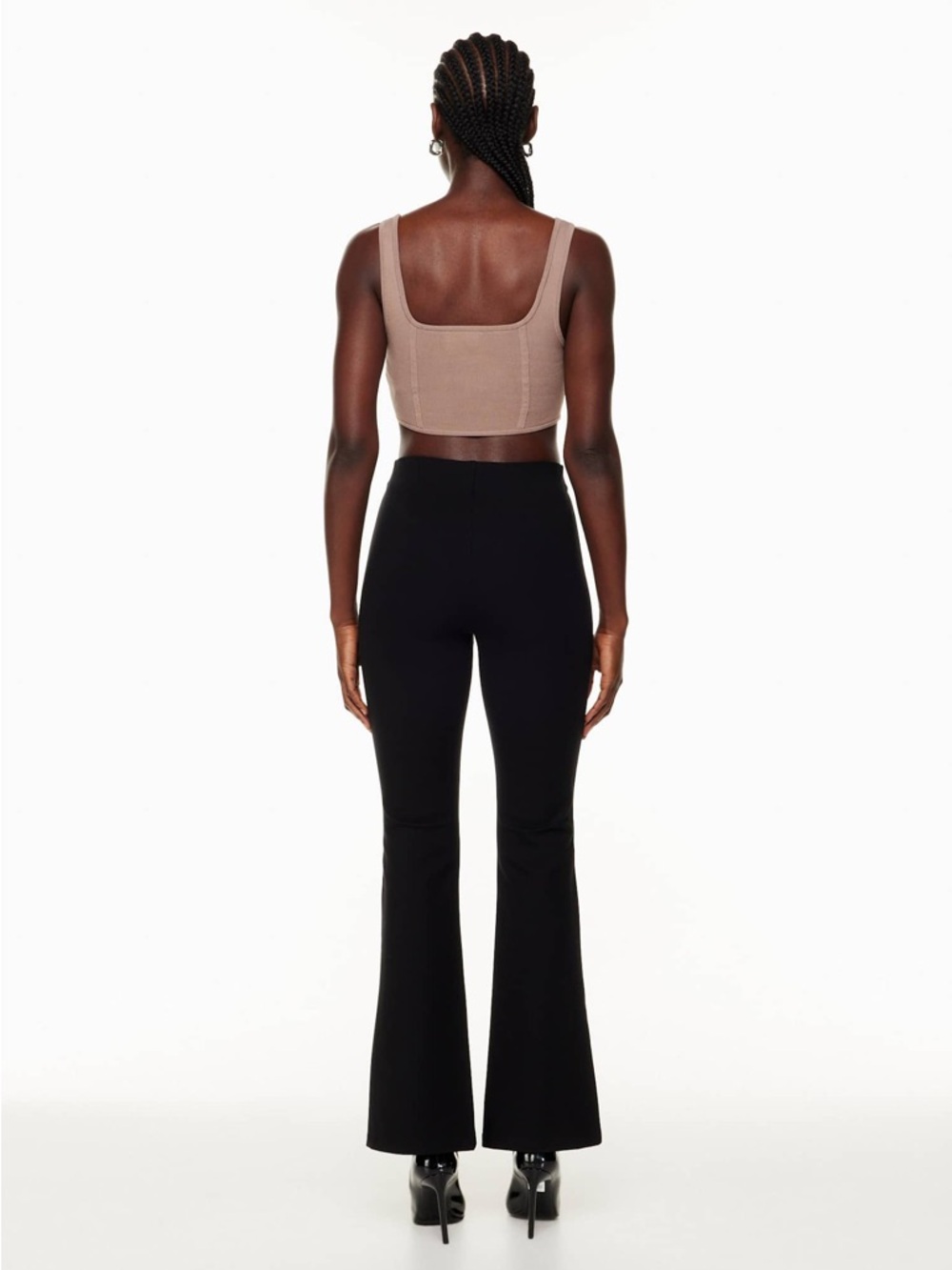 Aritzia sculpt knit bustier tank warm taupe - Picture 3 of 12